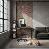 Školski računalni stol 120x60 cm s policama i 3 police u potkrovlju, moderni Home