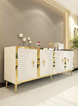 Konzola Tuna 180 - Bijela, Zlatna