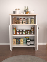 Višenamjenski ormar Bobica - sonomo, bijela