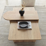 Set stolića za kavu Pariz - bronca, safirni hrast