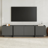 TV stalak Lowen - Antracit, Crna