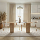 Blagovaonski stol Linza - Medeni hrast