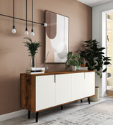 Konzola Latina Modern 180 - Orah, Bijela