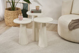 Set pomoćnih stolića Lilyum (57 + 52 + 47) - Bijela