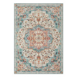 TAR032Q01 Vintage tepih 120×170 cm Tirkizna plava TAR032Q01