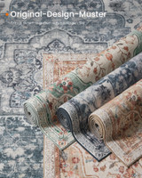 TAR032Q01 Vintage tepih 120×170 cm Tirkizna plava TAR032Q01