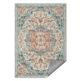 TAR032Q01 Vintage tepih 120×170 cm Tirkizna plava TAR032Q01