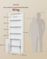 Polica za knjige LBC402W01