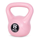 Kettlebell 8 kg za vježbanje, uteg, težinska lopta, fitness opterećenje, roza, ModernHome