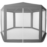 Vrtni  paviljon šator 2x2x2 m s mrežom protiv komaraca, sivi, MultiGarden
