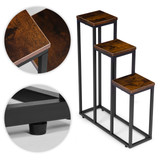 Stojeći stalak za biljke, cvijeće i dekoracije, 3 police, loft stil, ModernHome