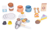 Drvena Kuhinja za Djecu 2-u-1 Barista Set sa 26 Dodaka ECOTOYS