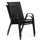 Set od 2 vrtne stolice za terasu ili balkon, crne, MultiGarden