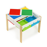 Drveni set dječjeg namještaja: stol + 2 stolice ECOTOYS