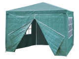 Vrtni komercialni šator-paviljon 3x3 m, 4 zida, zeleni, MultiGarden