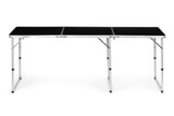 Sklopivi kampirački stol, crni 180x60 cm, MultiGarden
