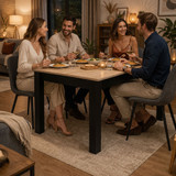 Pravokutni stol za kuhinju i blagovaonicu za 4 osobe, 120x80 cm, Sonoma hrast, ModernHome