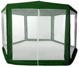Vrtni komercijalni paviljon sa mrežom protiv komaraca, 2x2x2 m, zeleni, MultiGarden