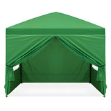 Vrtni paviljon šator 3x3 m, pop-up sa 4 bočne strane, zeleni, MultiGarden