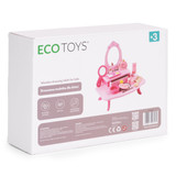 Drveni kozmetički stolić za djecu sa ogledalom i ladicom 7 dodataka ECOTOYS