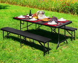 Sklopivi banketni catering stol 180 cm smeđi MultiGarden
