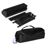 Sklopivi kamping stol 95x55 cm sa torcom za nošenje, crni, MultiGarden