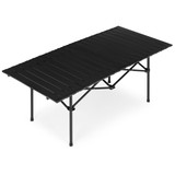 Sklopivi kamping stol 120x55 cm sa torbicom za nošenje, crni, MultiGarden