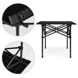 Sklopivi kamping stol 120x55 cm sa torbicom za nošenje, crni, MultiGarden