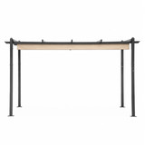 Vrtna pergola MultiGarden 3x4 m, čelik, bež