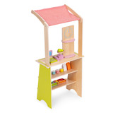 Drveni tržni štand za djecu s terminalomи vagom - 20 komada ECOTOYS