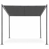 Vrtna pergola MultiGarden 3x3 m, čelik, gazebo sjenica, siva