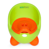 Dječji WC stolac sa uklonjivim umetkom, neklizavim nogama, zeleni, ECOTOYS