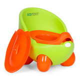 Dječji WC stolac sa uklonjivim umetkom, neklizavim nogama, zeleni, ECOTOYS