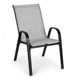 Set od 4 vrtne stolice za terasu ili balkon, svijetlo siva, MultiGarden