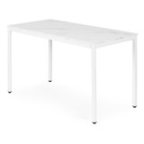 Kuhinjski stol / Radni stol 120x60 cm za 4-5 osoba Bijeli mramor ModernHome