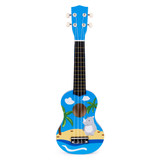 Drveni ukulele za djecu sa 4 najlonske žice i perekom ECOTOYS