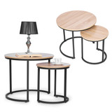 Set od 2 okrugla stolića loft dizajn ModernHome