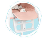 Sklopiva visoka stolica za bebe 3-u-1, roze, ECOTOYS