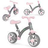 Balans bicikl za djecu, EVA točkovi, podesiva sjedala, sivi, ECOTOYS