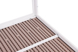 Vrtni stol za 6 osoba 156x78 cm polywood bež bijeli MultiGarden