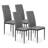 Set od 4 stolice za blagovaonicu i dnevni boravak siva ModernHome