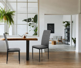 Set od 4 stolice za blagovaonicu i dnevni boravak siva ModernHome