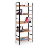 Polica od 5 polica za loft namještaj, metal MDF ModernHome