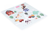 Velika EVA pjenasta podloga za djecu Farma 90.5x90.5 cm 21 komada ECOTOYS