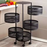 Kuhinjski Organizer sa Okretnim Policama, 5 Nivoa, Metal ModernHome