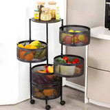 Kuhinjski Organizer sa Okretnim Policama, 5 Nivoa, Metal ModernHome