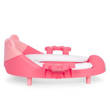 Dječji WC školjka s ručkama, mekani jastučić, roza, ECOTOYS