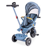 Tricikl-kolica 2-u-1 sa rotirajućim sjedalom, sklopivim baldahinom, plava, ECOTOYS