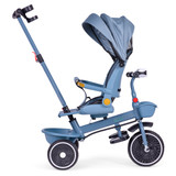 Tricikl-kolica 2-u-1 sa rotirajućim sjedalom, sklopivim baldahinom, plava, ECOTOYS