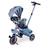 Tricikl-kolica 2-u-1 sa rotirajućim sjedalom, sklopivim baldahinom, plava, ECOTOYS